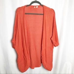 Anthro Moth Westerly Braided Linen Cardigan M